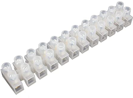5x Lumonic Lüsterklemme für Kabel Größen von 4-6mm² I Für bis zu 15 Ampere und 380 Volt I Lüsterklemmen in einer 12er Reihe von Kupfer Verbindungsklemm