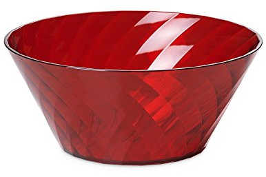 OMADA Design Insalatiera Capacità 3,3lt, in Plastica, Impilabile, Resistente, Lavabile in Lavastoviglie, Made in Italy, Linea Diamond, Rosso