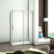 100x90cm Duschkabine Verstellbereich von 973-1013 mm Duschabtrennung Nischentür Dusche aus 8mm Sicherheitsglas mit Nanobeschichtung Seitewand T2