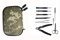 RUILUL Kit de herramientas 9 en 1 para cigarrillos electrónicos RBA RTA RDA con una bolsa de camuflaje con cremallera sin nicotina (camuflaje)