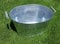 Zinkwanne groß oval Zinkschale 46 cm Gartendeko auch als Miniteich Pflanztopf Zinkbottich Blumentopf Pflanzschale 30 Liter(B)