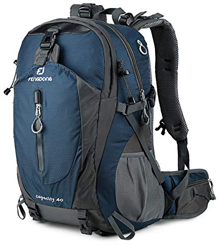FENGDONG Wasserdichter, leichter Rucksack für Wandern, Camping, Reisen, für Damen und Herren, 40 l
