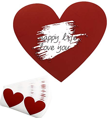 50 Rot Rubbel Etiketten Herz Rubbelkarten Rubbelsticker Hochzeit Überraschung Rubbel Folie Rubbelaufkleber Rubbellos Scratch Off Label Card 7x8cm