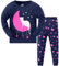 MIXIDON Bambine 2 Pezzi Pigiama a Maniche Lunghe per Ragazze Pajama Set 100% Cotone 2-10 Anni