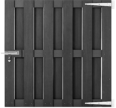 vidaXL Gartentor WPC 100 x 100 cm Grau