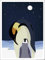 Close Up Kinderzimmer Poster Pinguin Mutter mit Kind Polar (30cm x 40cm) + 1 Traumstrand Poster Insel Bora Bora zusätzlich