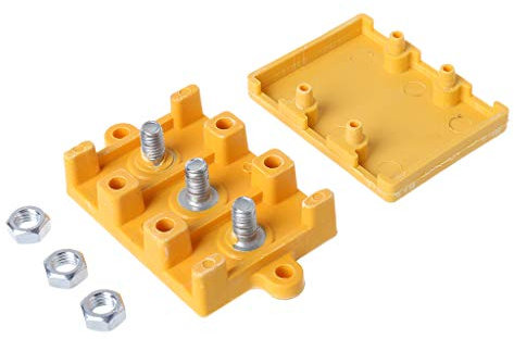 BENGKUI Wire Connection Box,Electric Bicycle E Bike Motor Controller Wire Connection Box Insulation Box Phase Battery Wire Connector Three-Post Junction Box