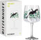 RITZENHOFF 3458002 Gin-Glas 700 ml - Serie Fabelkraft Motiv Nr. 2 - Cocktailglas mit Venusillustration - Made in Germany, Schwarz, Grün, Platin