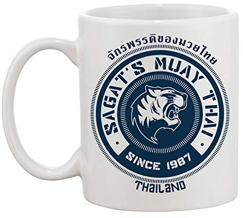Sagats Muay Thai Thailand Weiße Tasse Kaffee Tee Männer Frauen Keramik Coffee Tea Mug Cup