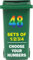 Set of 1/2/3/4 Bin Numbers for Wheelie Bins – 17.5cm Multicolour Dustbin Stickers – Easy Application Stick On Number Stickers - Weatherproof Self Adhesive Vinyl