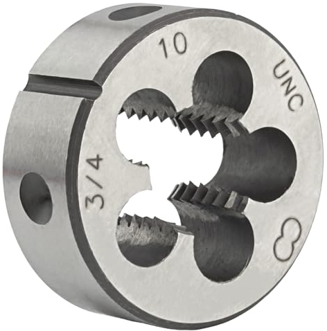 Aceteel 3/4-Zoll-10 UNC Runde Schneideisen für Rechtshänder, Maschinengewinde-Schneideisen 3/4 x 10 UNC
