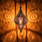 Lámpara Oriental Marroquí - lamparilla colgante - farola de techo Lunar Negro - 40cm - muy práctica para una iluminación excelente - transmite una decoración excelente refinada