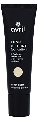 Avril - Fond de Teint Bio - Enrichi en Huile de Jojoba Bio - Unifie et Illumine - Texture Douce et Légère - Certifié Bio Ecocert - Fabriqué en France - 30ml