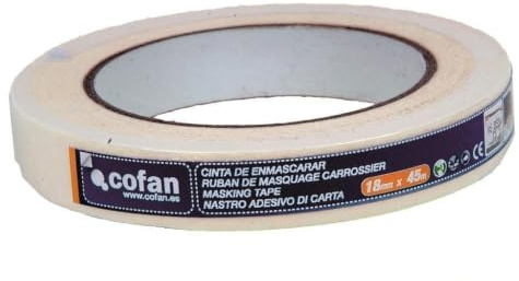 Cofan Kreppband für Karosserie, 48 mm x 45 m