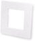 Double & Single Light Switch Surround Acrylic Finger Plate Panel Socket Multiple Colours (Single, White)
