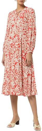Comma Midikleid mit Crêpestruktur