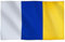 Runesol Bandera de Islas Canarias, 91x152cm, 3ft x 5ft, 4 Ojales, Ojal en Cada Esquina, Islas Canarias, Ilhas Canárias, Banderas Premium, Interior, Exterior, Colores Vívidos