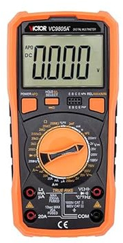 GuliTech VICTOR/RuoShui VC9805A+ Multimeter High precision digital 2000uF capacimeter 10MHz Frequency temperature and inductance measuring with LCR tester(VICTOR VC9805A+)