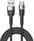 YSJJZRL 1M câble Micro USB LED tressé 2.4A données de Charge Rapide câble Micro USB pour Samsung S6 S5 S7 Edge etc. (Noir)