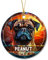 Christbaumschmuck Keramik Weihnachtsanhänger Anhänger Weihnachtsbaumschmuck Hängende Ornamente Weihnachtsdeko Mops-Hund, Personalisierter Mops Für 2023, Individuelle Kosenamen-Geschenke Für