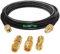 GTIWUNG RG174 Cable de Extensión de Antena SMA, 3m SMA Macho a SMA Hembra Cable Coaxial 3 Metros, Cable Alargador de Antena, WiFi FPV Cable de Antena de RP-SMA + 3 PCS Juego de adaptadores SMA