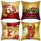 4er Set Kissenbezüge Weihnachten,50*50cm Weihnachten Kissenbezug,Kissenhüllen weihnachten,Weihnachtsdeko Kissenhüllen,Weihnachtskissen Kissen,Weihnachtskissenbezüge,Christmas pillow covers