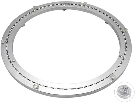 AAABOX Drehtellerlager aus Aluminiumlegierung Leise 60cm,Lazy Susan Drehplatte Esstisch Drehteller Drehkranz Kugellager Drehbare Drehscheibe Druckkugellager Drehbeschlag 360° Drehbar Schwerlast