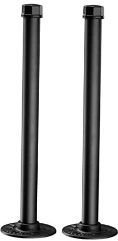 OSALADI 2pièces Support Murale Fer Artisanal Pour Étagères Flottantes Style Industriel Rétro Noir