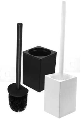 Beavorty 2sets Toilet Brush Heavy Duty Toilet Bowl Brush Holder for Home Office Dormitory Hotel