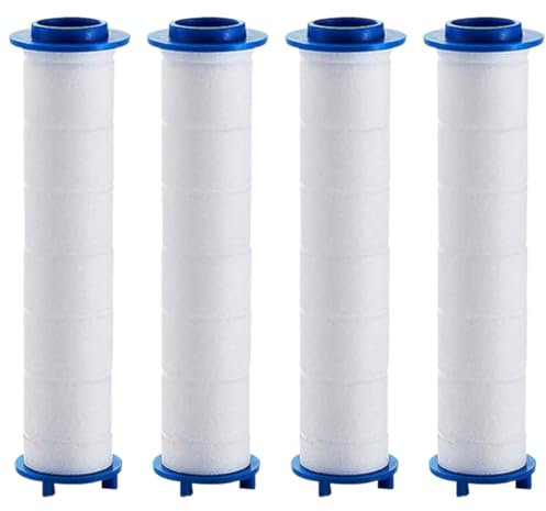 PRAOFRT 4 Pezzi Filtro doccia anticalcare Filtro anticalcare doccia Filtro Doccia in Cotone PP Filtro Doccia a Risparmio Energetico per la Rimozione Della Cartuccia dei Sedimenti(9.5x 2.5cm)