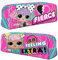TDL LOL Surprise! Fierce & Extra Pink Federmäppchen - Glitzer-Design mit niedlichen Charakteren für Kinder, perfekt für Schulbedarf, Make-up und Zubehör, rose, Federmäppchen