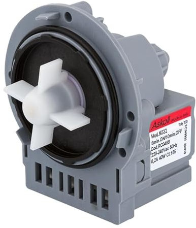 Pompe de vidange 40w ASKOLL M231XP C00144997 pour Lave linge ARTHUR MARTIN, CANDY, CURTISS, ELECTROLUX, ESSENTIEL B, FAURE, SAMSUNG, SIDEX, LAVE LINGE HUBLOT ESSENTIELB ELF 614D2, LAVE LINGE HU ...
