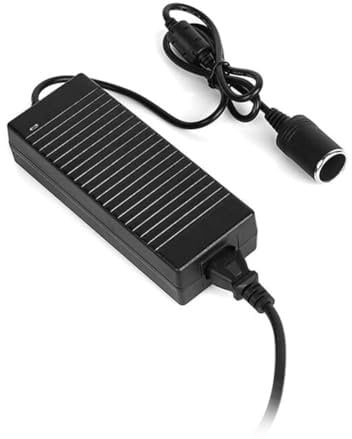 Ycagrain - Adaptador de corriente para coche, convertidor de potencia, adaptador de corriente CC 110 V/220 V a 12 V 10 A, adaptador de corriente fácil instalación enchufe UE