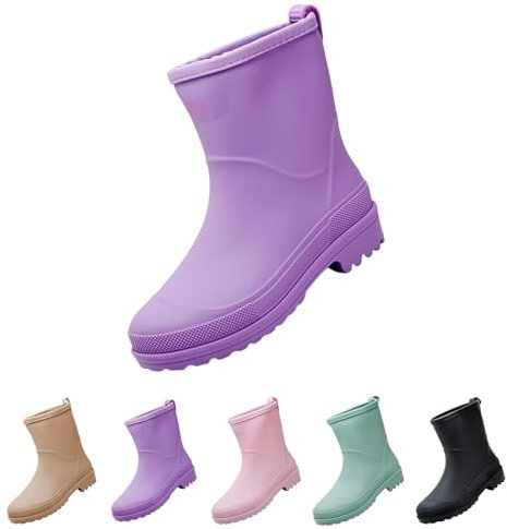 Stivali Da Pioggia Da Donna Stivali Di Gomma Impermeabili Boots Pioggia Antivento Stivali Pioggia Donna Eleganti Stivali Da Giardino Pvc Stivaletti Rain Per Esterni Giardinaggio Black Friday 2024