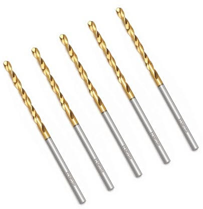 HSAWBIT Boîte de 5 forets M42 HSS 2,8 mm pour métaux durs/cobalt pour acier inoxydable, fonte, cuivre