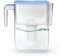 Ecosoft Slim Wasserfilterkanne – Farbe Blau, 3,5 l Fassungsvermögen, reduziert Chlor und Kalk, Kompaktes Design für den Kühlschrank, Filter inklusive