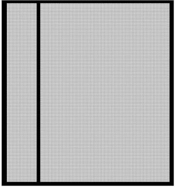 Nero 150x240cm Porta Zanzariera Magnetica Estensibile per Balconi e Cantine