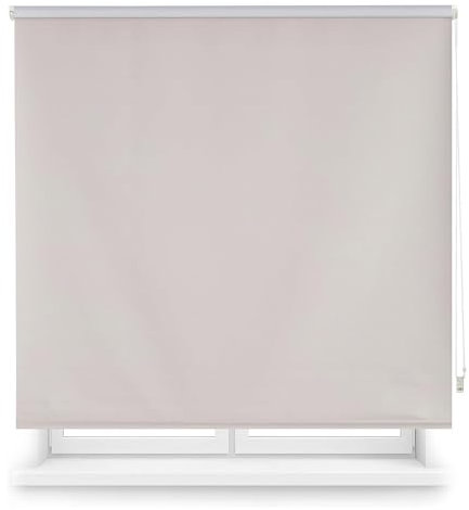Well Home Estor Enrollable Opaco Liso - Gris 175 x 180cm (Ancho x Largo)/Tamaño de la Tela 172 x 175cm