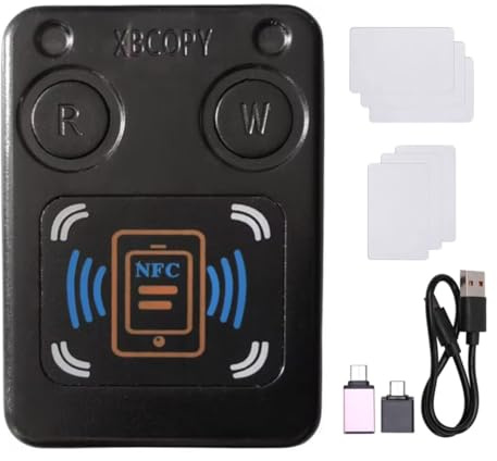 Fangxuee NFC RFID Smart Chip Card Reader Copier +3XCUID/UID Card IC 13.56Mhz ID 125K 250K 375K RFID Token Clone Duplicator