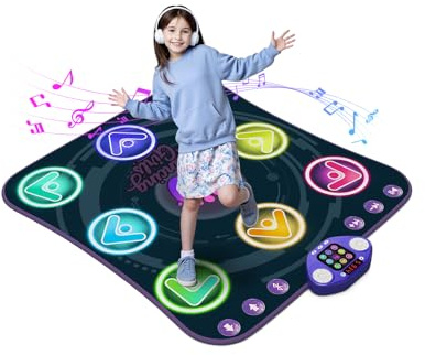 WAYKEE Dance Mat Toys Gifts for 3 4 5 6 7 8 9 10+ Year Old Boys & Girls