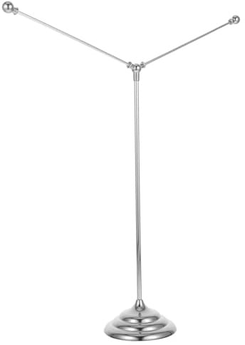Garneck Stabiler Tischfahnenhalter mit Y förmigem Metallfuß und Runder Basis Robuster Flaggenständer für Büro Schreibtisch Einfacher Aufbau rutschfeste Indoor flaggenhalterung für