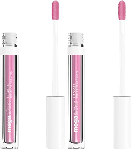 Wet n Wild, Mega Slicks Lip Gloss, Extra Glänzender Lippenstift mit Heller und Strahlender Textur für Weiche, Volle, Gesunde Lippen, Formel mit Hyaluronsäure und Veganem Kollagen, Sinless