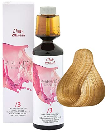 WELLA Perfection By Color Fresh 8005610588636 - Tinte semipermanente para el cabello, color dorado nº 3, 250 ml