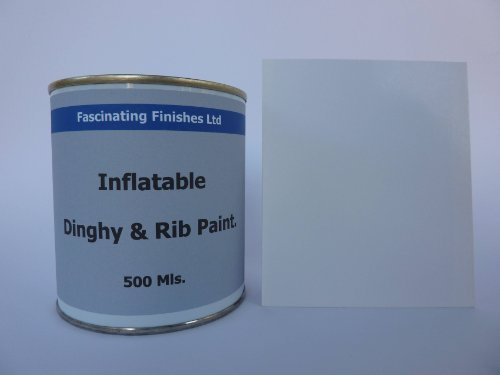 1 x 500ml White Inflatable Dinghy Anti Slip Paint. Boat Rib Fishing Raft