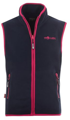 Trollkids Kids Arendal Vest 92, navy/pink
