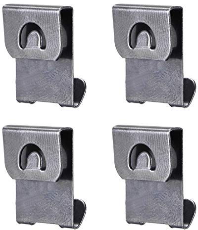 sourcing map Photo Frames Hanger Hooks, 0.3mm Thick S-Shaped Metal Wall Mount Album Picture Hanging Clips, 100 Pcs
