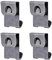 sourcing map Photo Frames Hanger Hooks, 0.3mm Thick S-Shaped Metal Wall Mount Album Picture Hanging Clips, 100 Pcs