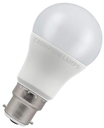 Crompton Lamps LED GLS 5.5W BC-B22d (40W Equivalent) 2700K Warm White Opal 470lm BC Bayonet B22 Frosted Light Bulb