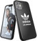 adidas Hülle Entwickelt für iPhone 12 Mini Hülle, 5.4 Zoll, Fallgeprüfte Hüllen, stoßfeste erhöhte Kanten, Original Los Angeles Snap Case Schutzhülle, Schwarz Weiß Logo
