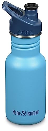 Klean Kanteen Kid Classic Narrow 12oz (w/Sport Cap) Botella, Unisex Adulto, Océano Hawaiano